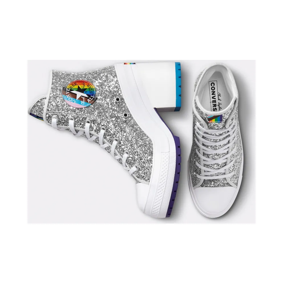 Converse Chuck 70 De Luxe Heel Pride Silver/red/court Purple