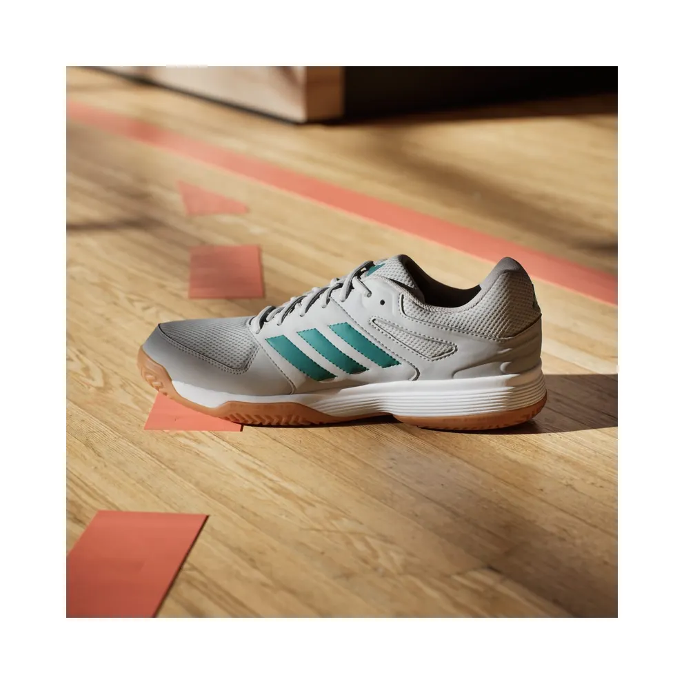 Adidas Speedcourt Indoor Grey Two / Equipment Green / Cloud White (KK2069)