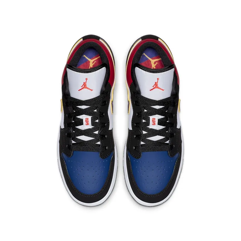 Jordan 1 Low Lakers Top 3 (GS) Black/Field Purple-White (553560-051)