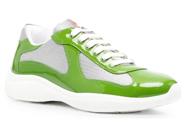 Prada Patent-leather “Green/Grey” (4E3400 F G000 ASZ F0F7S) (3)