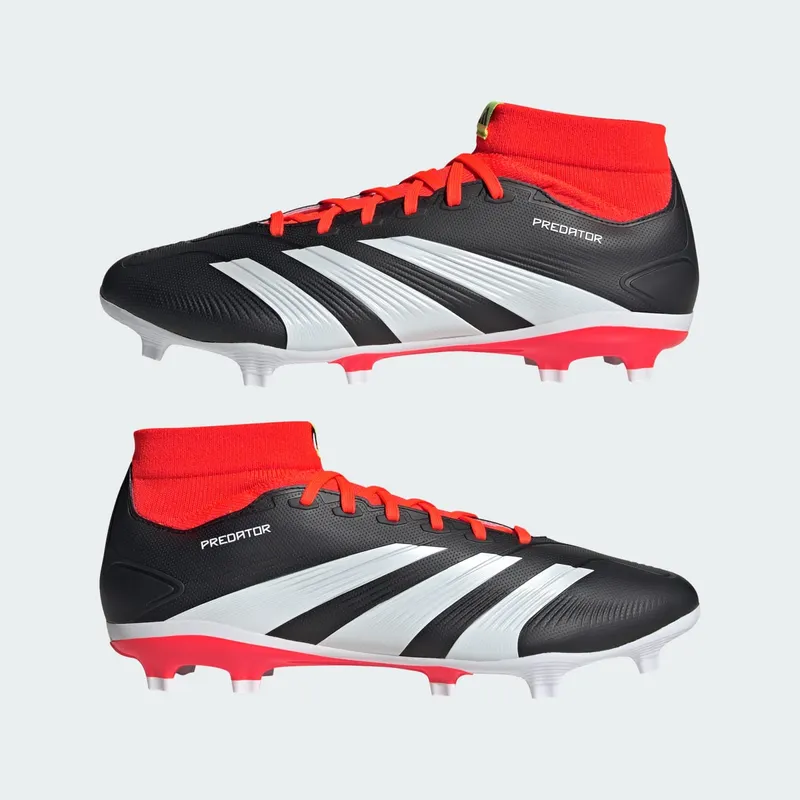 adidas Predator 24 League FG Core Black Cloud White Solar Red (IG7772)