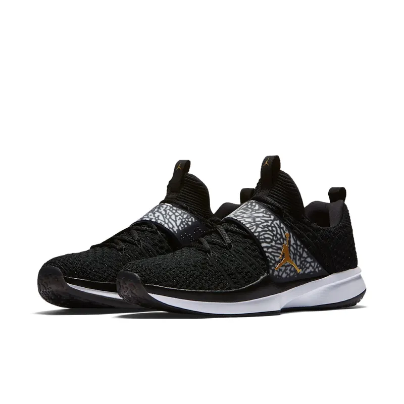 Jordan Trainer 2 Flyknit Black Metallic Gold Black/Metallic Gold-White (921210-021)