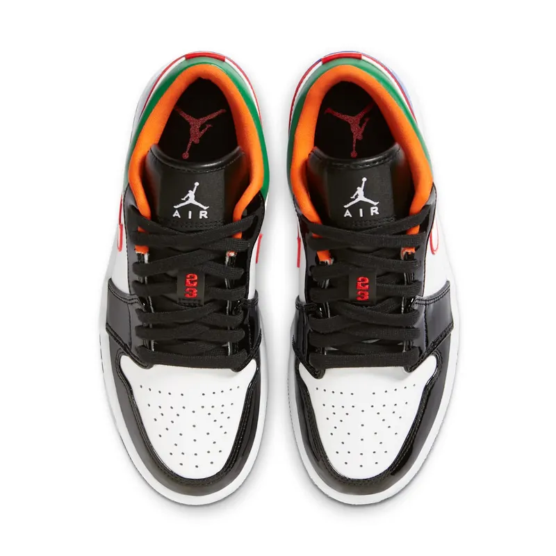 Air Jordan WMNS 1 Low Multi-Color Black Toe (2020) (CZ4776-101)