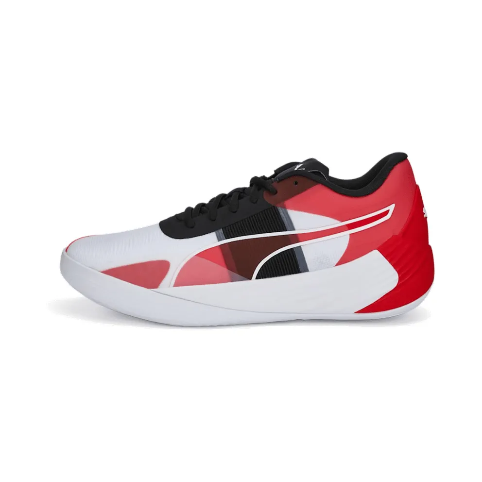 Puma Fusion Nitro Team Basketball Shoes White/Red (377035-02)