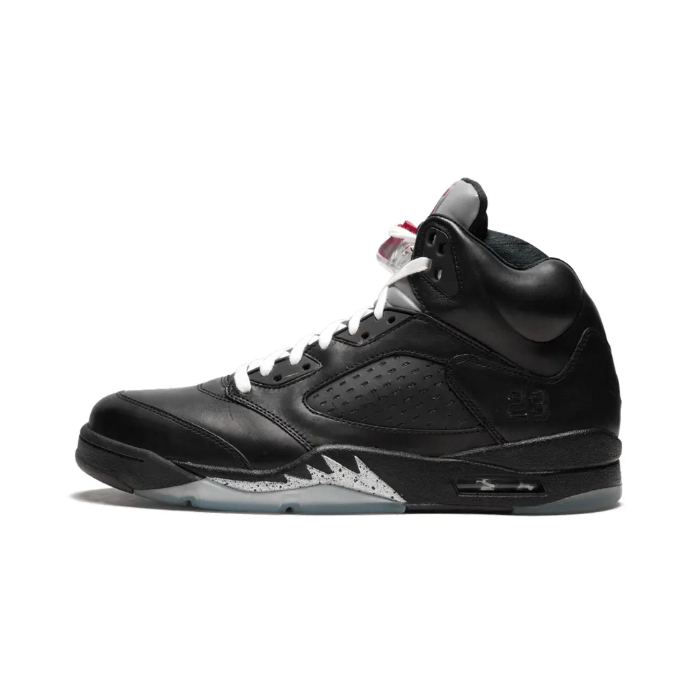 Jordan 5 Retro Premio Bin23 Black/Black-Metallic Silver (444844-001)