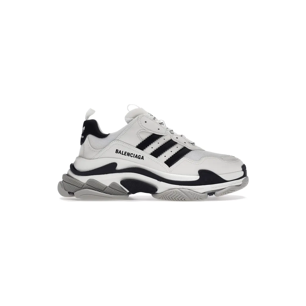 Balenciaga Triple S adidas White Black (710021W2ZB19112)