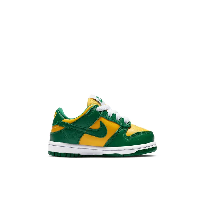 Nike Dunk Low Brazil 2020 (TD) Varsity Maize/Pine Green-White (CW7375-700)
