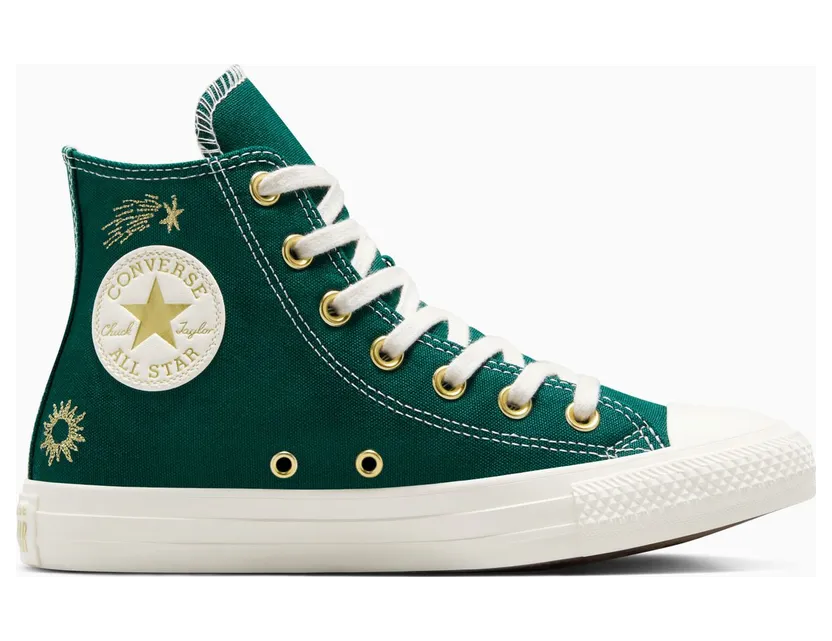 Converse Chuck Taylor All Star Luck Charms Rubber Plant/Egret/Gold (A13407C)