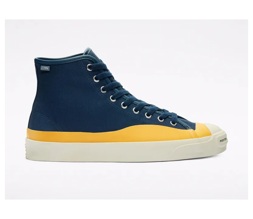 Converse Pop Trading Company x Jack Purcell Pro High Navy Yellow (169006C)