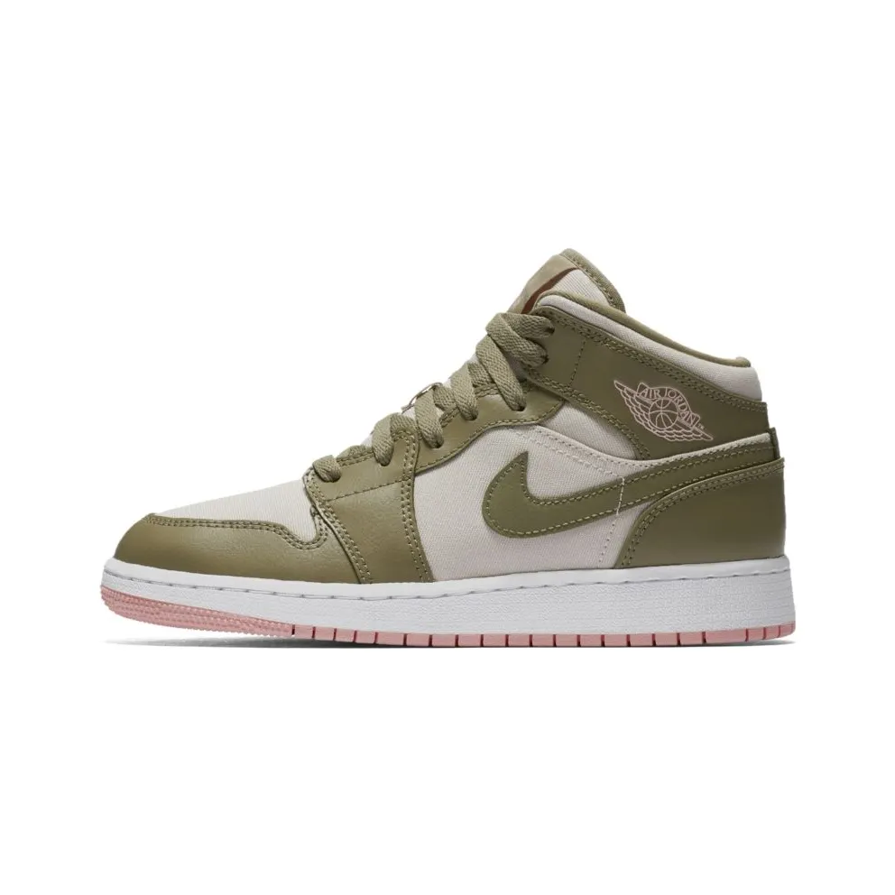 Jordan 1 Mid Trooper Bleached Coral (GS) Trooper/Bleached Coral (555112-225)