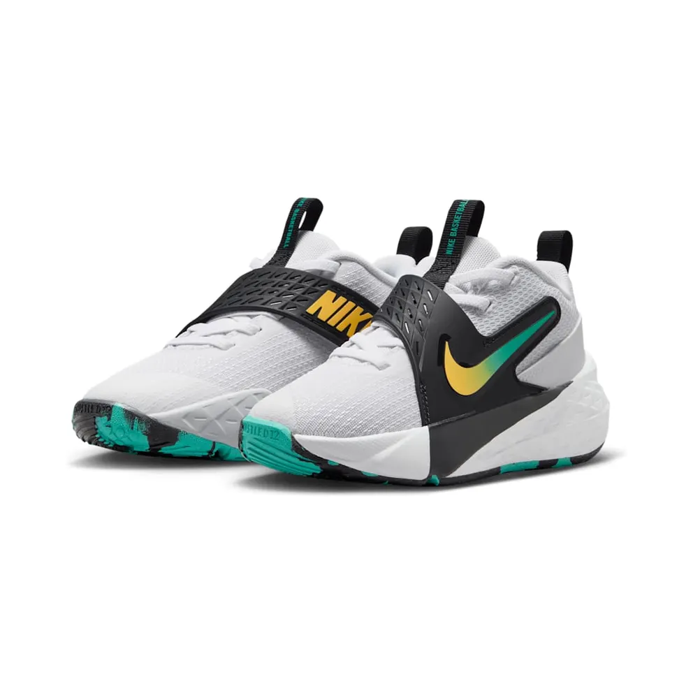 Nike Team Hustle D 12 White Black Emerald Topaz Gold (HF6280-105)