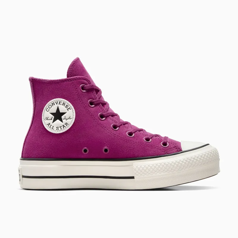 Converse Chuck Taylor All Star Lift Platform Colorful Suede Quantum Violet/Egret/Black (A11143C)