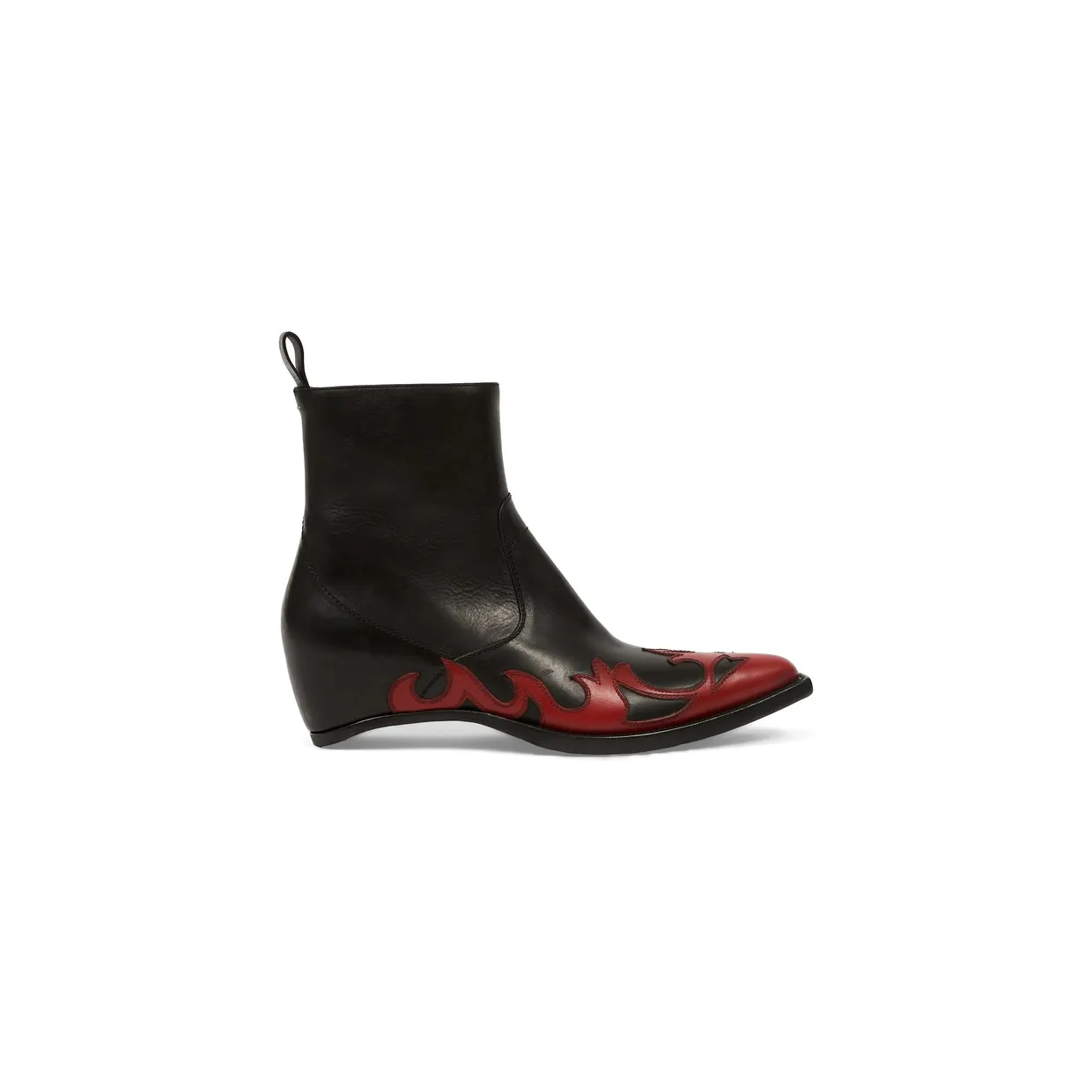Maison Margiela Heel-Less Western Flames “Black/Red” (P7788 S57WU0301 H0058)