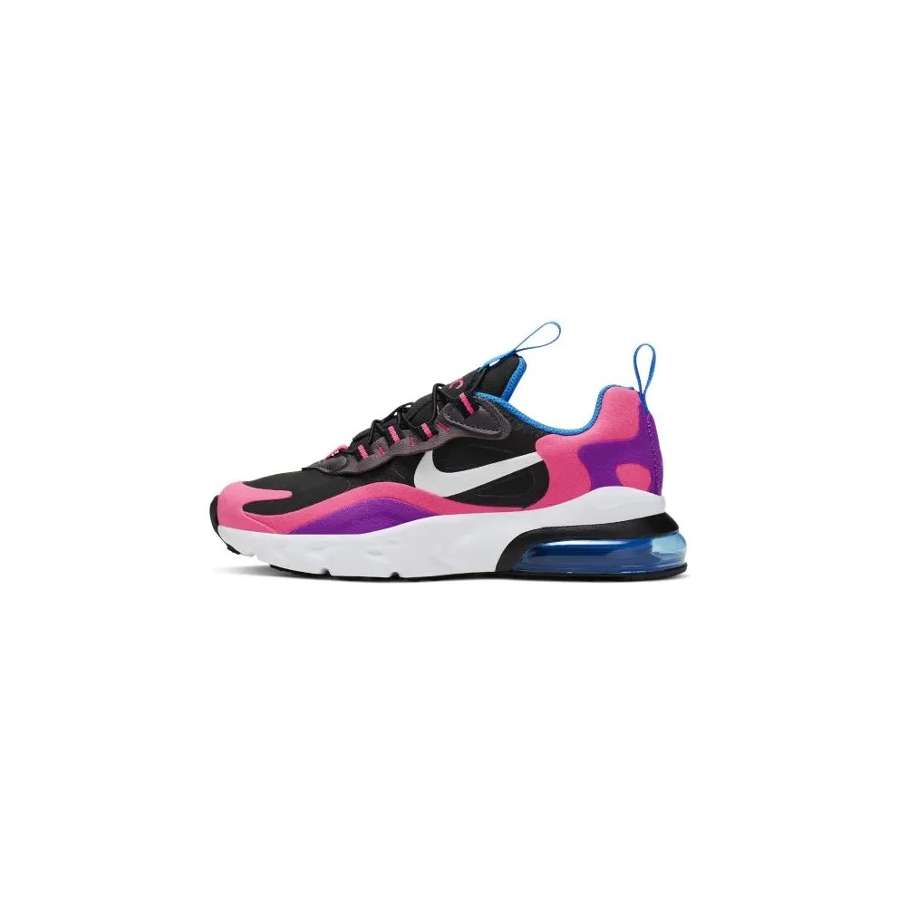 Nike Air Max 270 React Black Hyper Pink Vivid Purple (PS) Black/White-Hyper Pink-Vivid Purple (BQ0100-001)