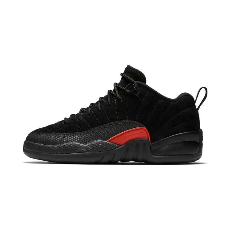 Air Jordan 12 Retro Low BG “Black / Anthracite / Metallic Silver / Max Orange” (308305-003)
