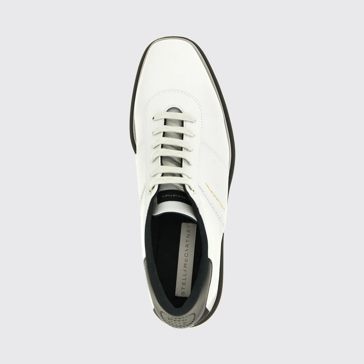 Stella McCartney Elyse Wedge Sneakers in Polyurethane Grey (810611E002881705) (3)