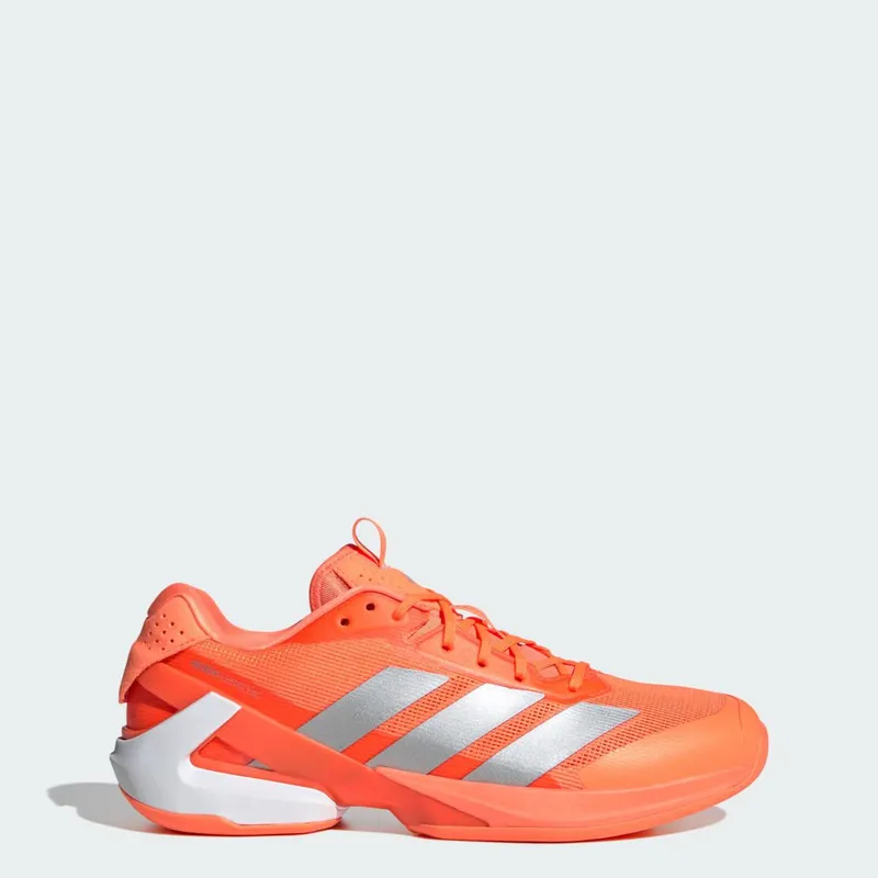 Adidas Adizero Ubersonic 5 Tennis Shoes Lucid Orange / Silver Metallic / Core Black (JR1734)
