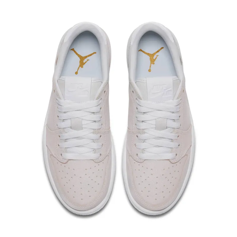 Air Jordan I 1 AJ Retro Low No Swoosh Off-White/White (AH7232-100)