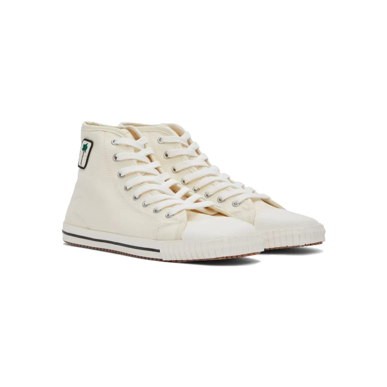 Palm Angels Off-White Vulcanized High-Top Sneakers (PWIA047S22FAB0010110) (4)
