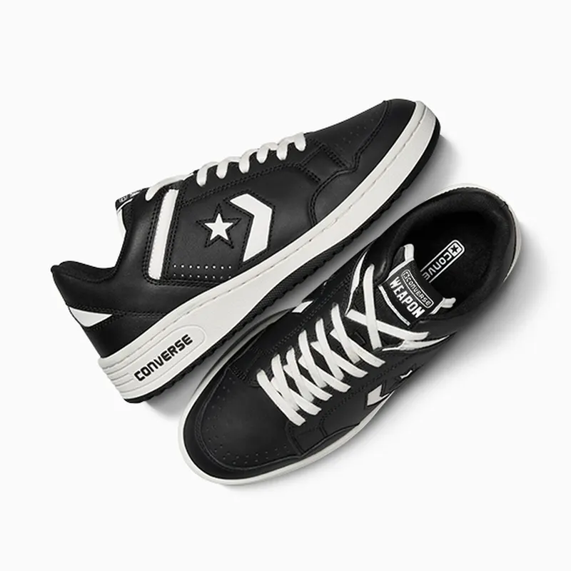 Converse Weapon Leather Black/Black/White (A12336C)