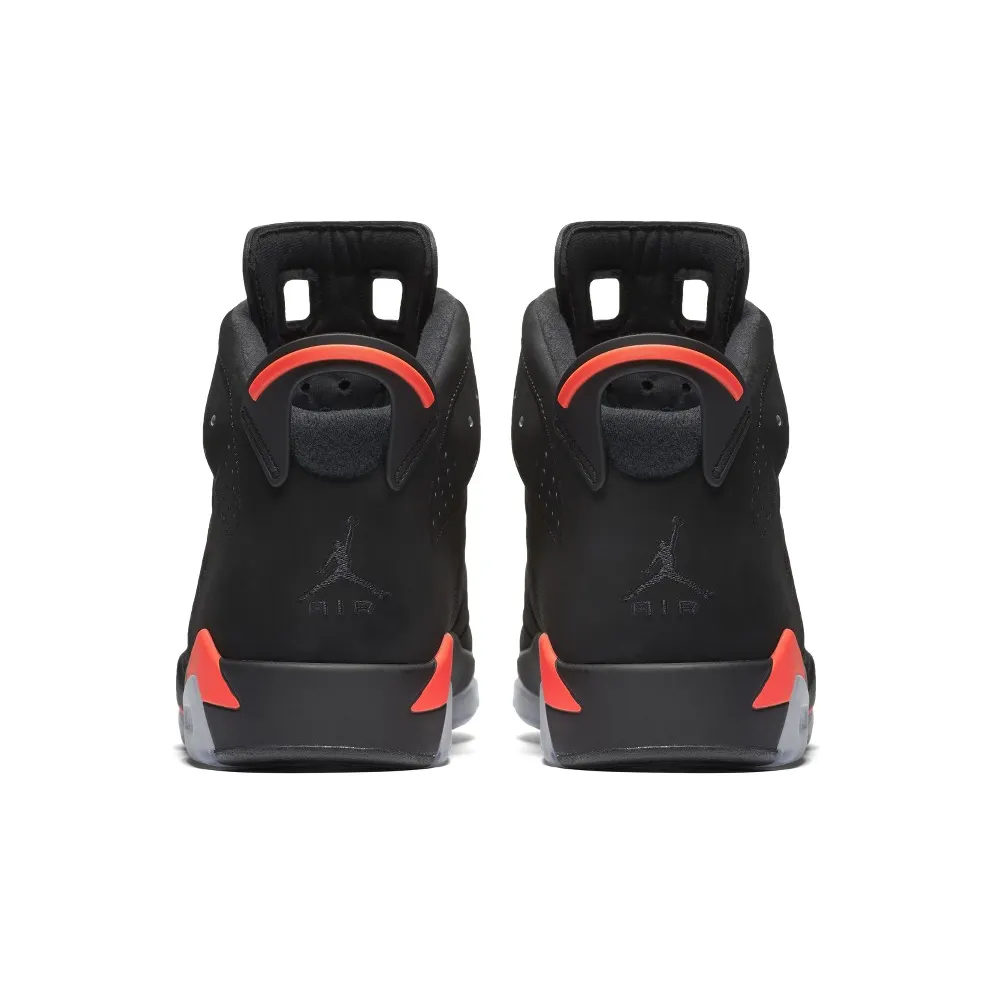 Air Jordan Nike AJ 6 VI Retro Infrared Black (JUMPMAN) (2014) (384664-023)