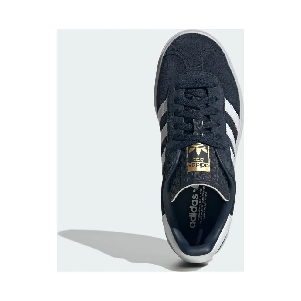 Adidas Gazelle Bold Kids Aurora Ink / Cloud White / Gold Metallic (JQ7405)