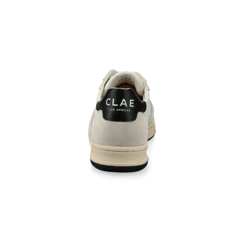CLAE Malone (white leather / black) – CL23AMA01