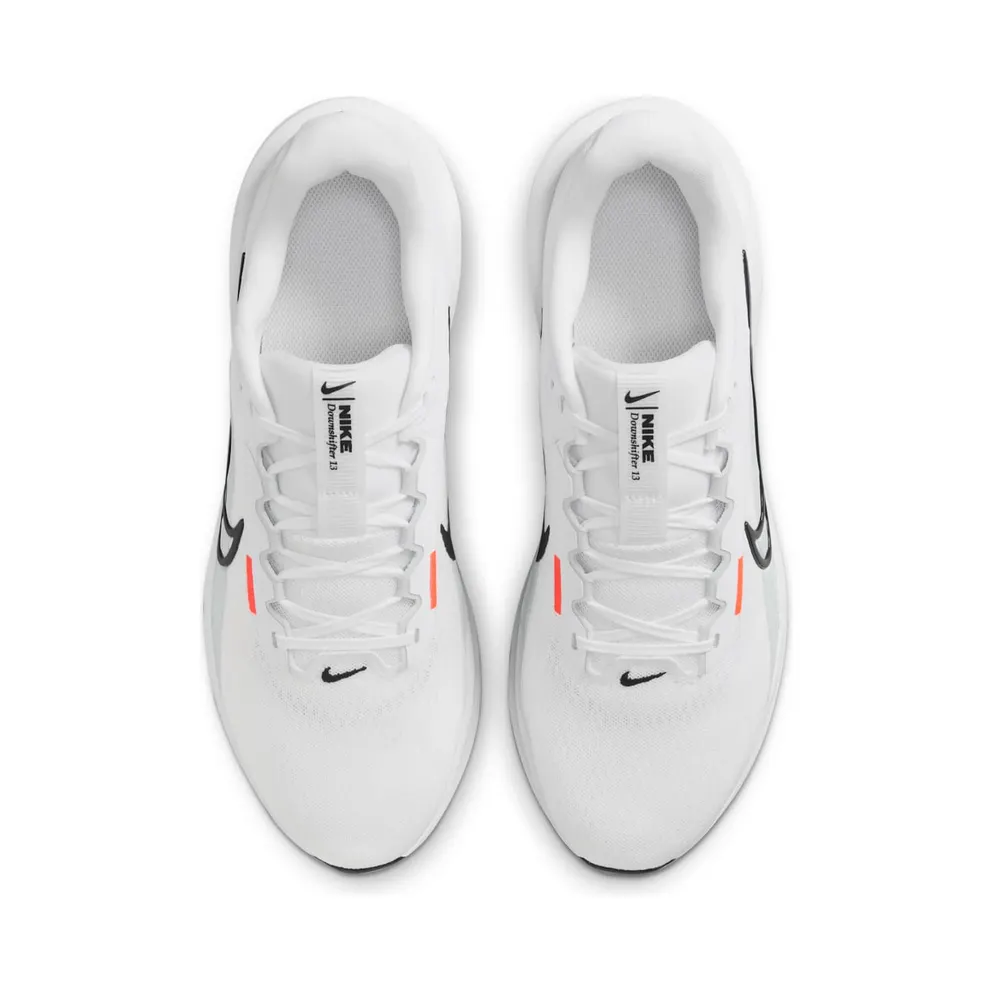 Nike Downshifter 13 White Pure Platinum Bright Crimson Black (FD6454-107)