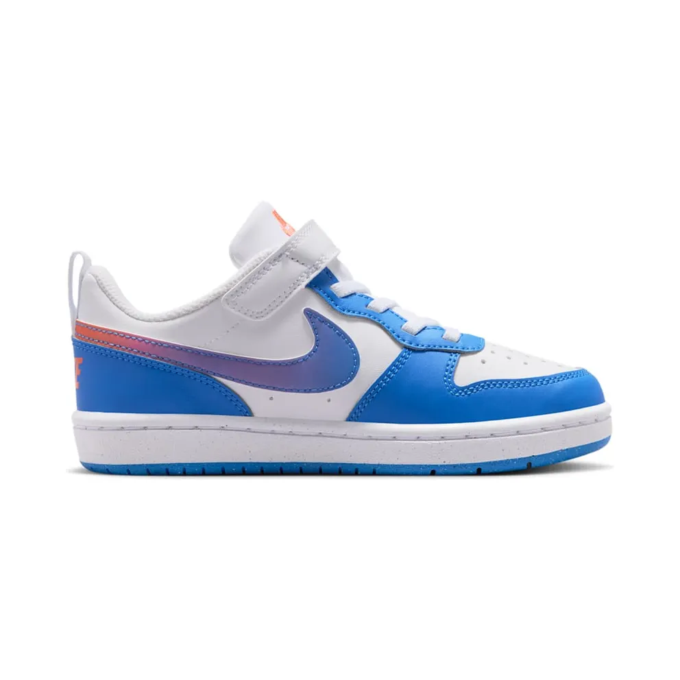 Nike Court Borough Low White Turf Orange Blue Crystal (IR5463-101)