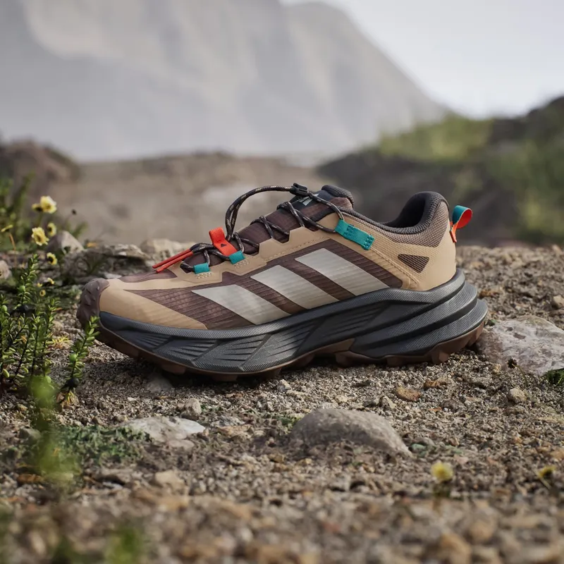 Adidas Terrex Freehiker SL GORE-TEX Hiking Shoes Earth Strata / Beige / Pure Teal (KJ4429)