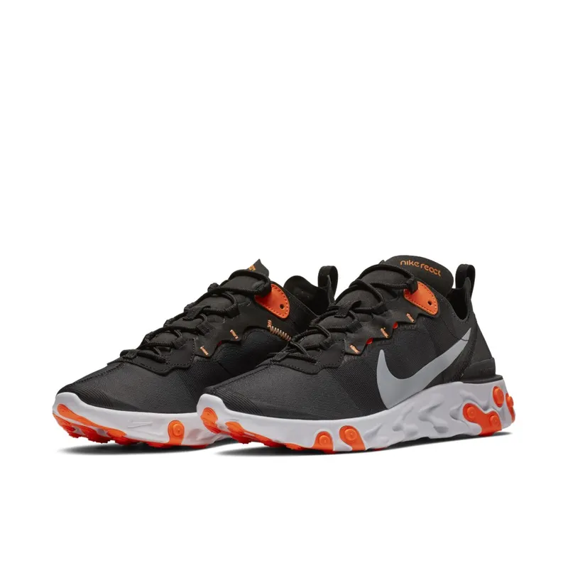 Nike React Element 55 Wolf Grey Orange (BQ6166-006)