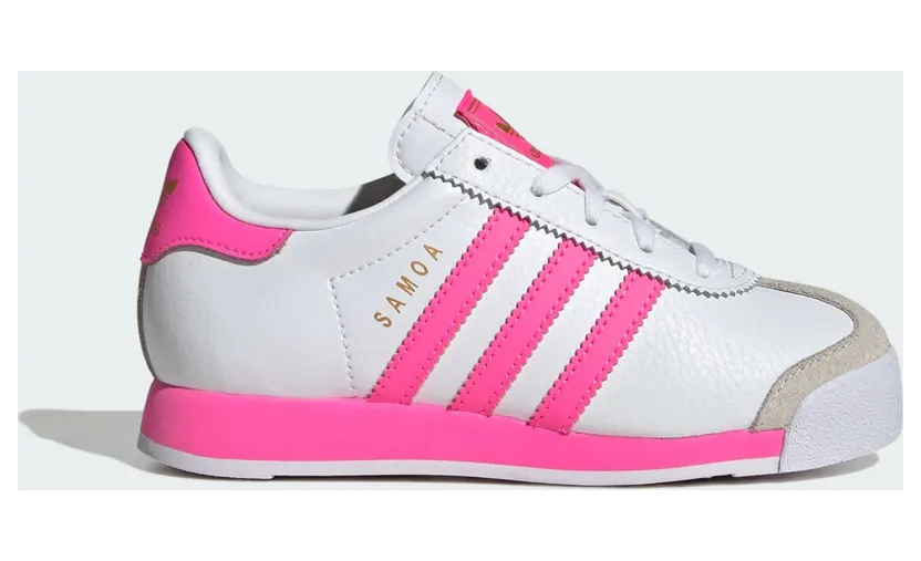 Adidas Samoa Shoes Cloud White / Lucid Pink / Gold Metallic (JQ5098)