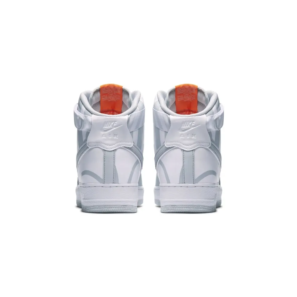 Nike Air Force 1 High Force Logo Pure Platinum Pure Platinum/Pure Platinum (806403-012)