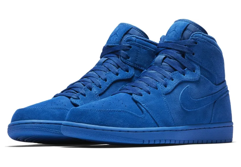 Air Jordan 1 Retro High ‘Blue Suede’ Game Royal/Game Royal (332550-404)