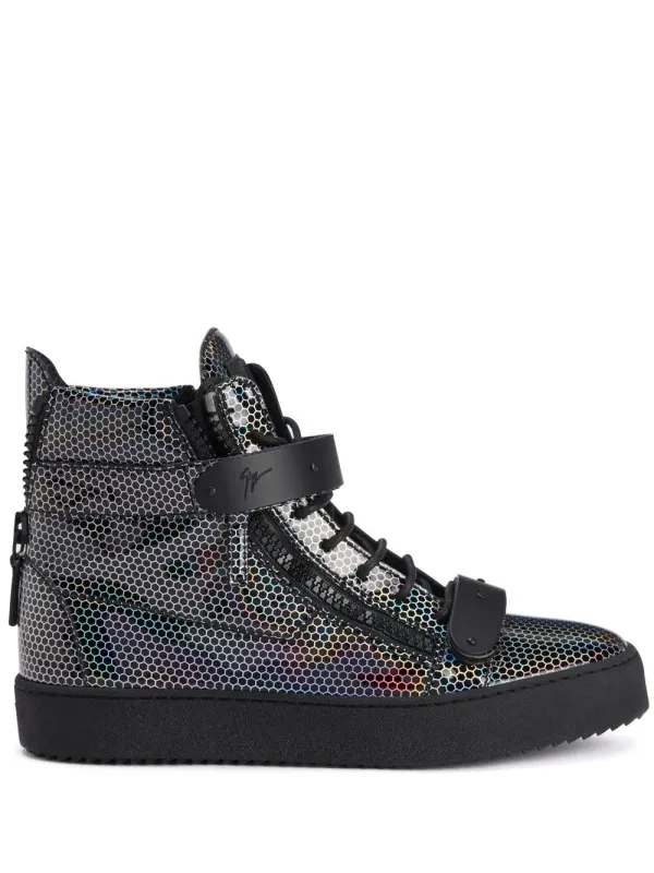Giuseppe Zanotti Coby mid-top sneakers with dubbele bandjes – Black (RU20032003)