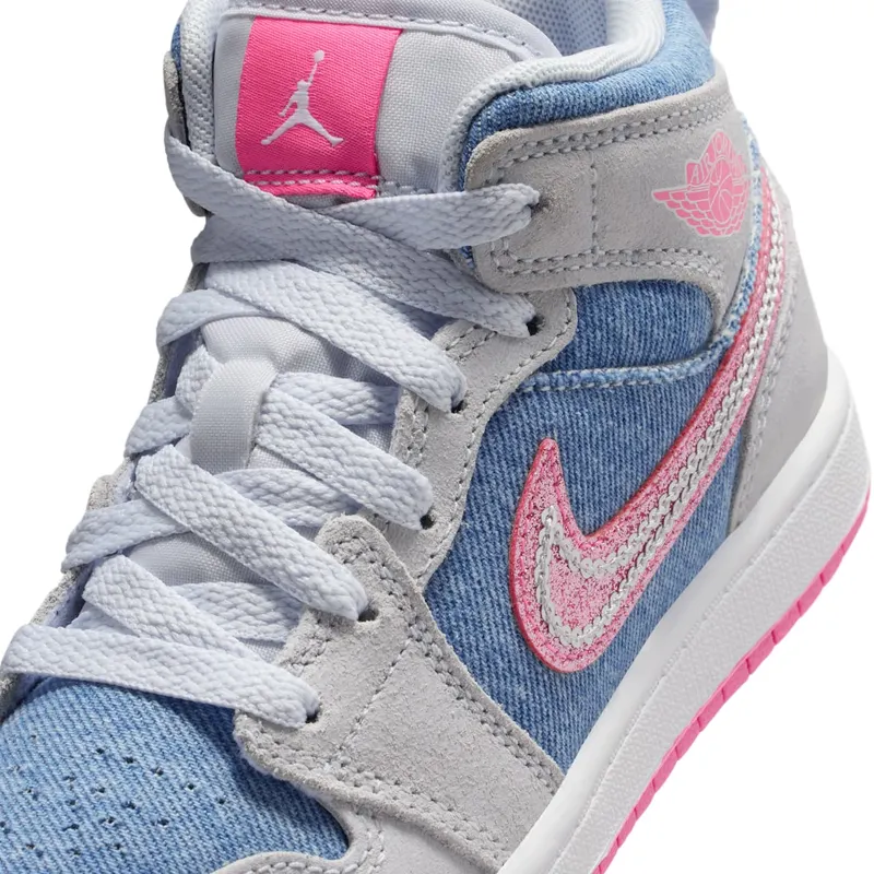 Jordan 1 Mid SE Denim Sequin (HQ1998-400)