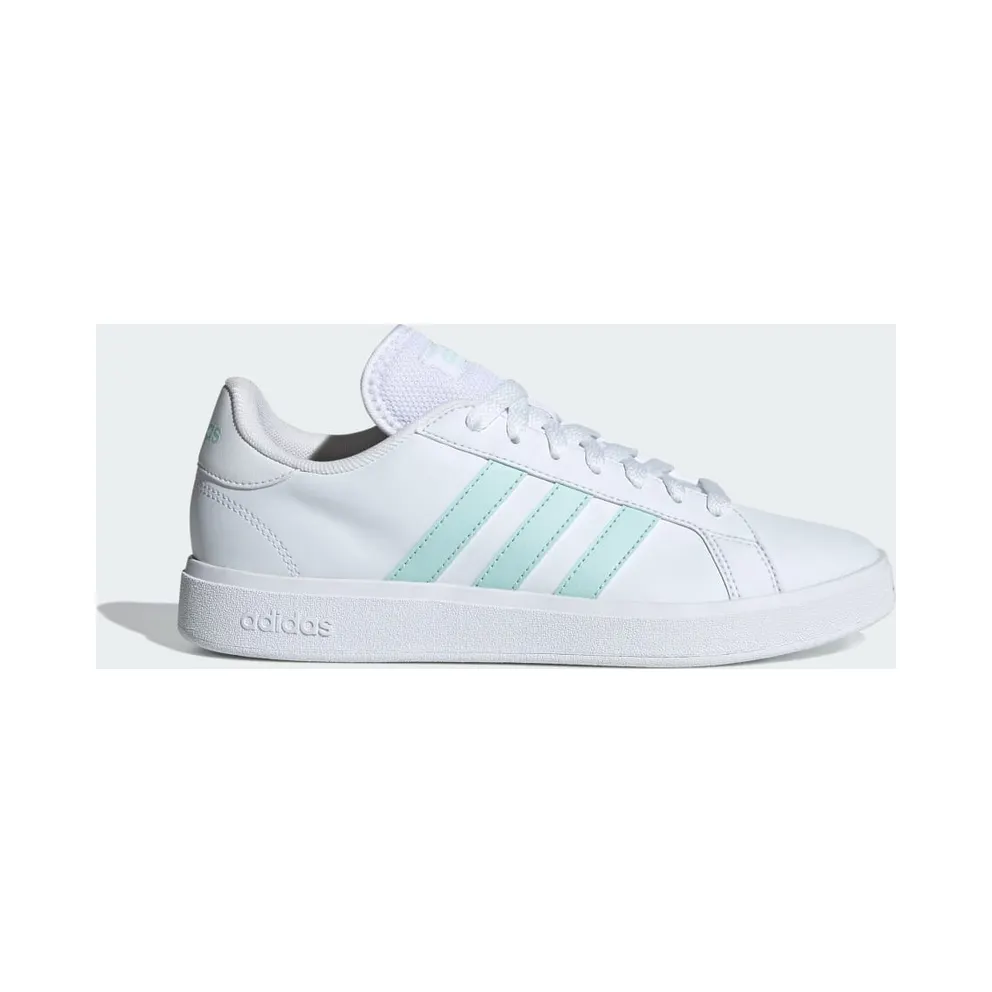 Adidas Grand Court TD “Cloud White / Semi Flash Aqua / Cloud White” (ID3028)