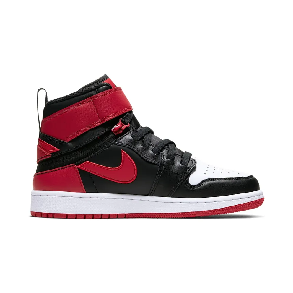 Jordan 1 Flyease Bred White Toe (GS) Black/Gym Red-White-Black (CT4897-001)