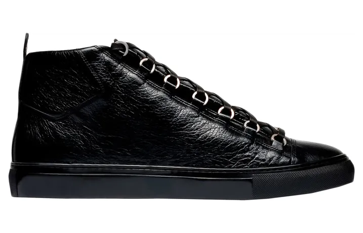 Balenciaga Arena High Shiny Black Leather