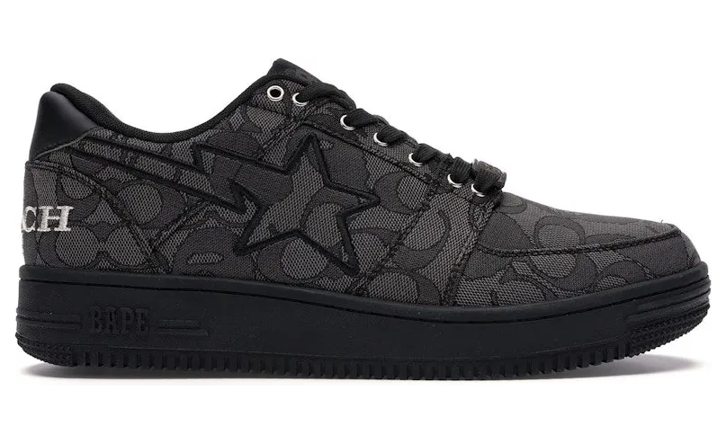 A Bathing Ape Bape Sta Low Coach Black (1G23-291-901)