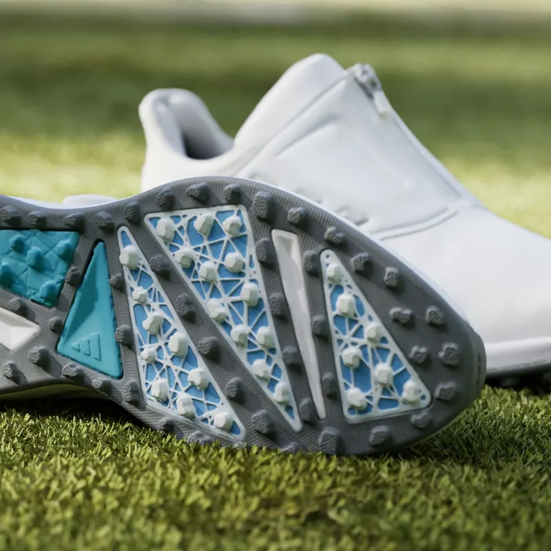 adidas Solarmotion BOA 24 Spikeless Golf Cloud White Silver Metallic Blue Burst (IF0284)