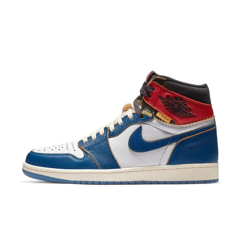 Jordan 1 Retro High Union Los Angeles Blue Toe White/Storm Blue-Varsity Red-Black (BV1300-146)