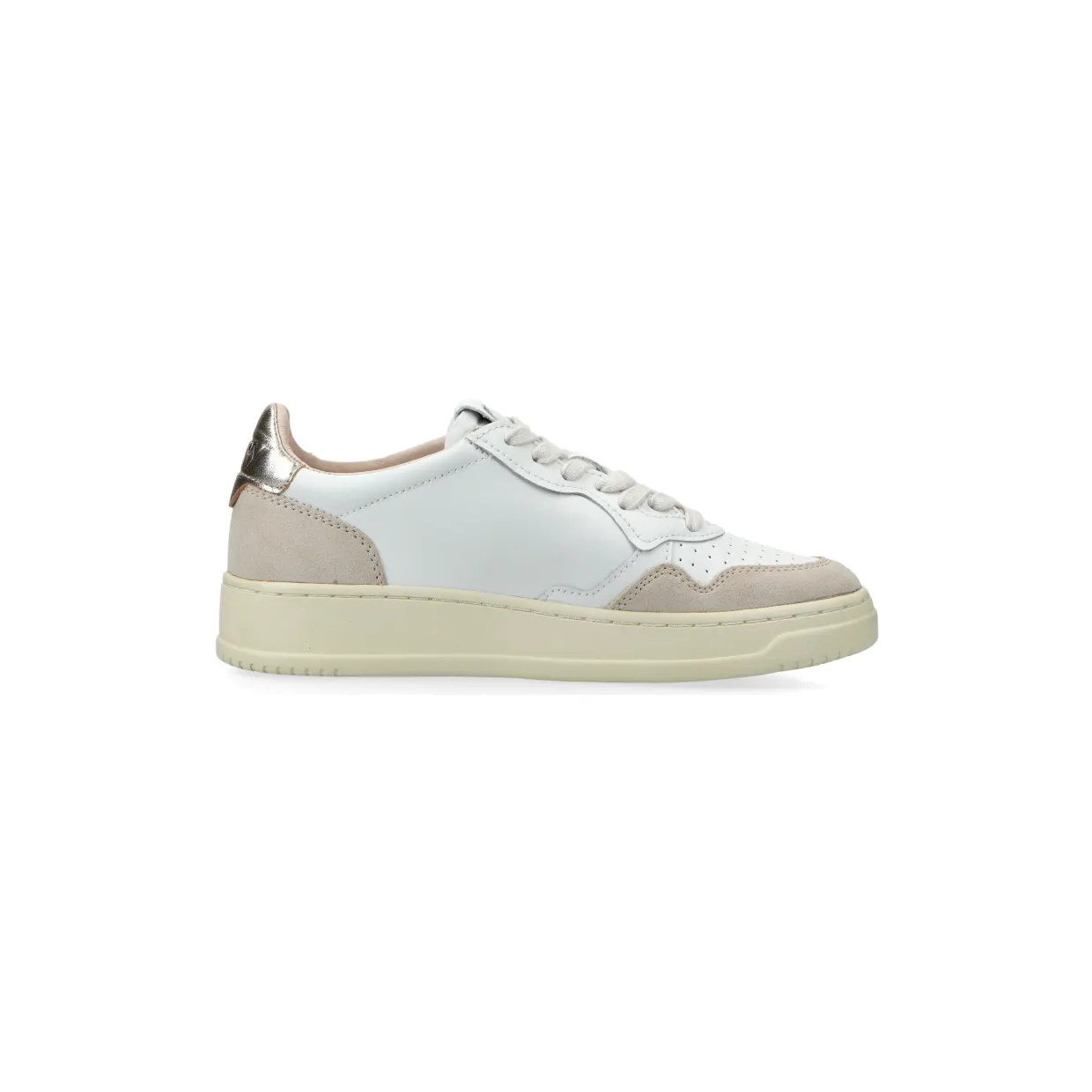 Autry Medalist Low W (leat / suede white / gold) – AULWLS75 (3)