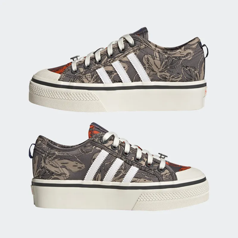 Adidas Nizza Platform Off White / Cloud White / Impact Orange (HQ6240)