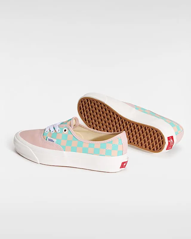 Vans Premium Authentic Sepia Rose Pink Teal Blue Checkerboard (VN000EBNO3N)