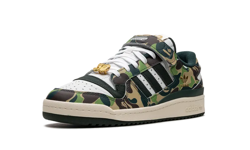 Adidas Forum 84 Low “Bape 30th Anniversary Green Camo” (ID4771)