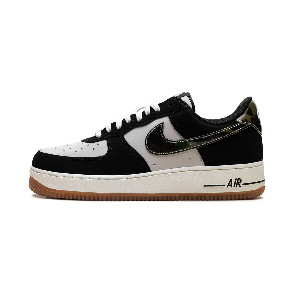 Nike Air Force 1 Low ’07 LV8 “Black Patent Camo Swoosh” (HQ1967-100)