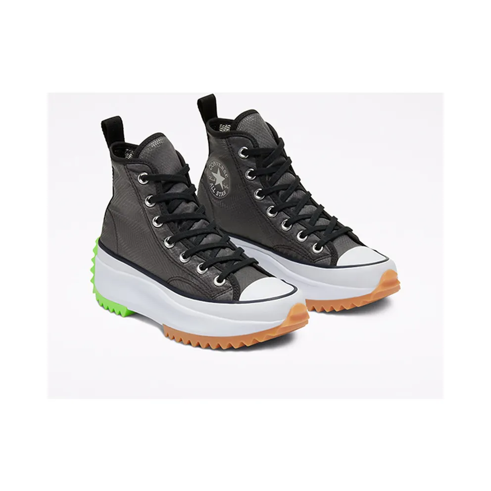 Converse Run Star Hike High Concrete Heat Black Black/White-Ghost Green (167852C)