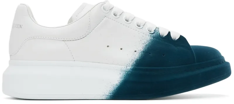 Alexander McQueen White & Grey Felted Oversized (575415WHWM2)