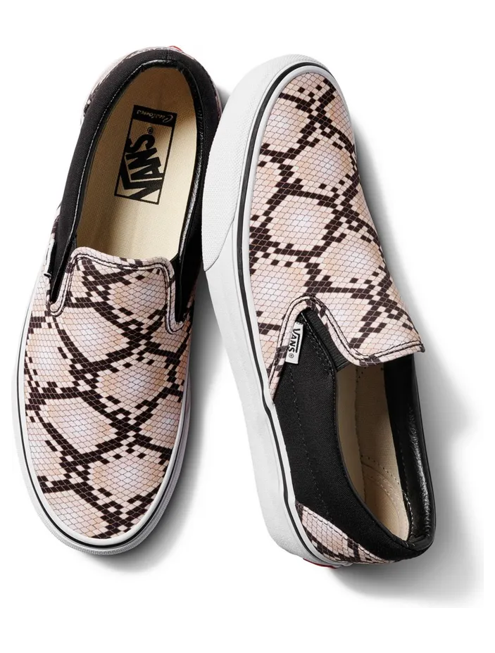 VANS Gepersonaliseerde Snake Slip-on Zwart (VN0A3CS0072)